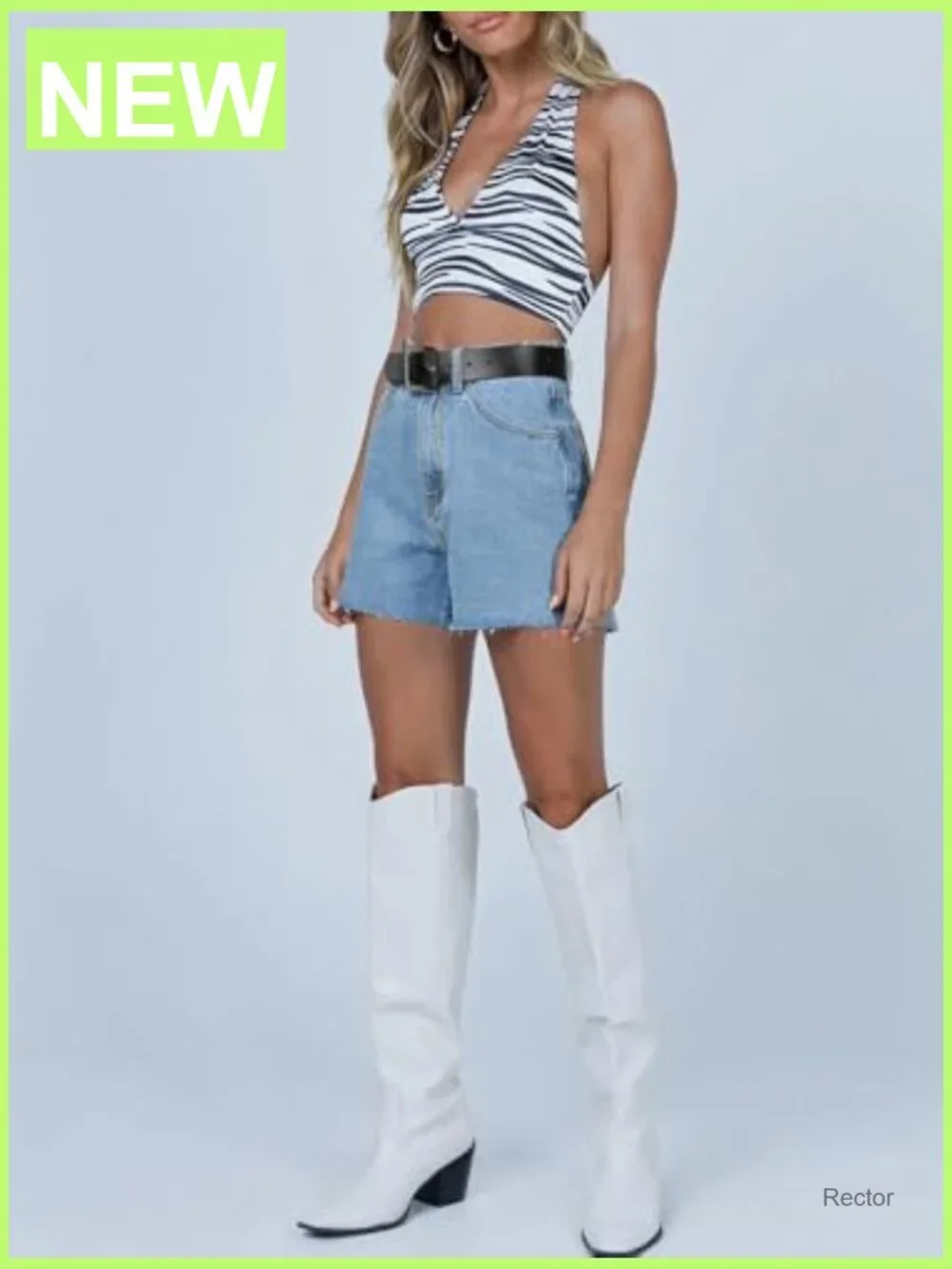 High Waisted Denim Shorts Raw Hem Stretchy Straight Leg Mom Jean Shorts Women
